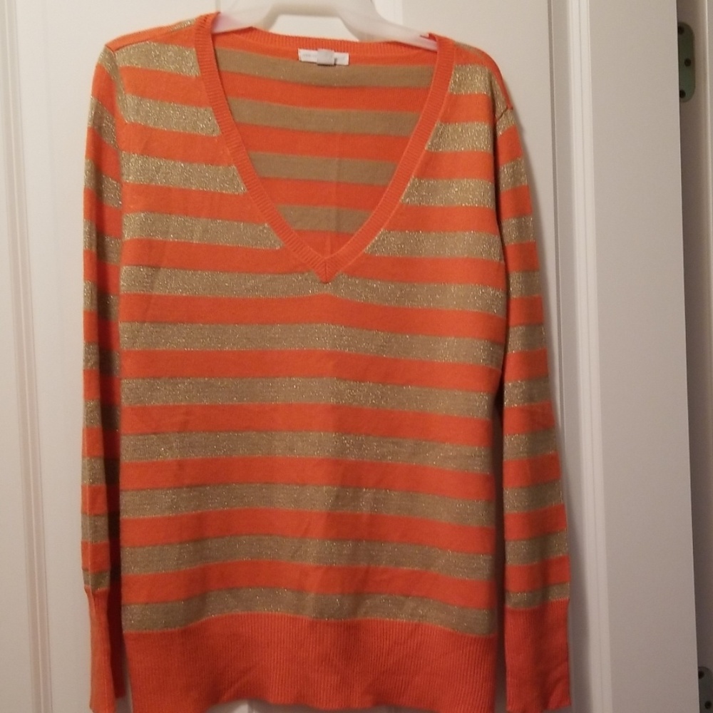 Orange and gold sweater